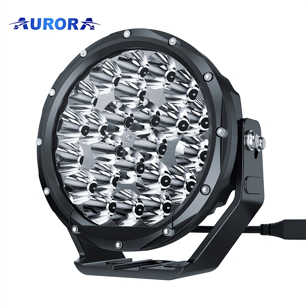 Round driving Lights for ATV/UTV offroad with white background light high lux de